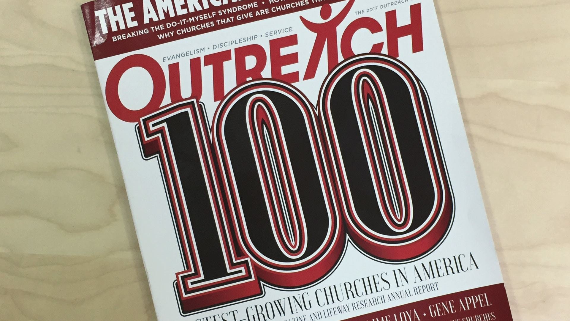 Outreach Top 100 magazine cover.