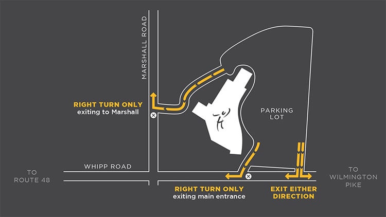 Fairhaven Centerville Campus parking map.