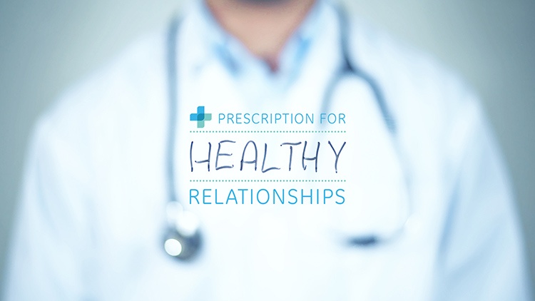 Prescription For Healthy Relationships sermon series logo.