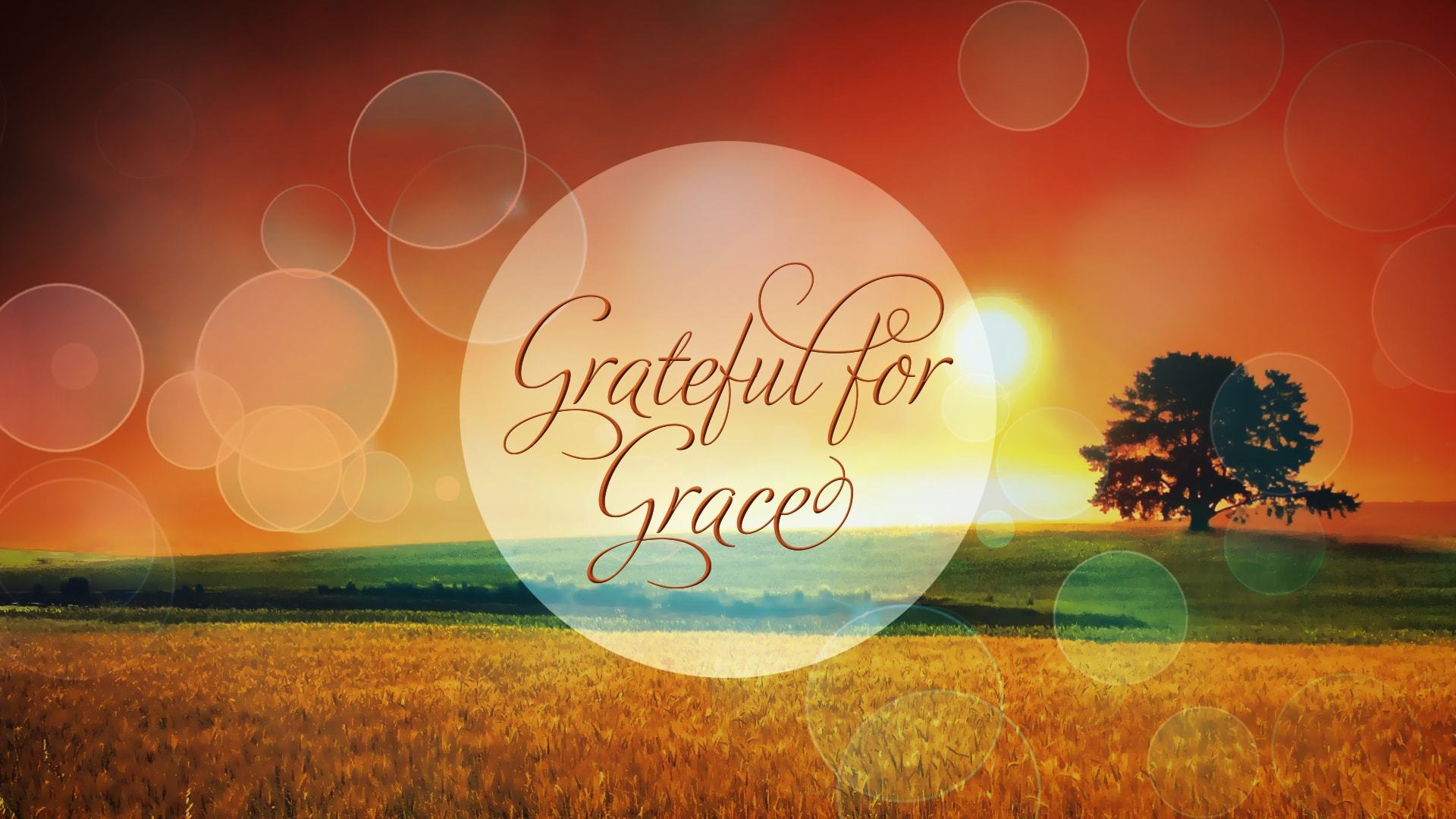 Grateful For Grace sermon series logo.