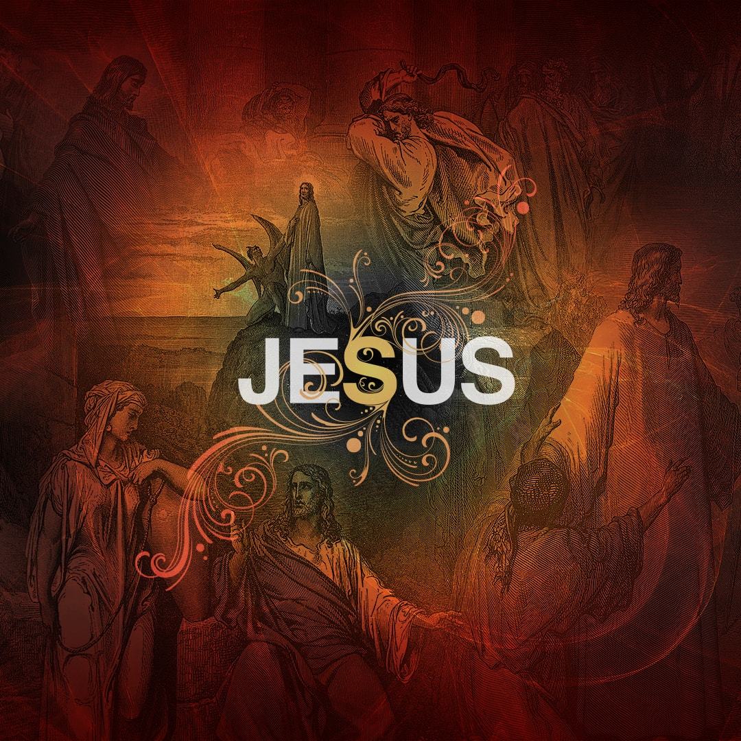 Jesus sermon series logo.