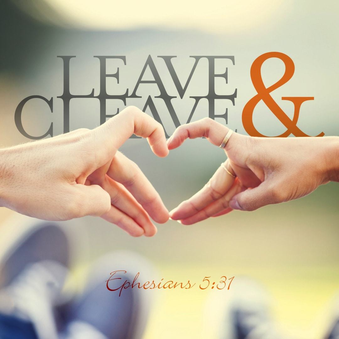 Leave And Cleave sermon series logo.