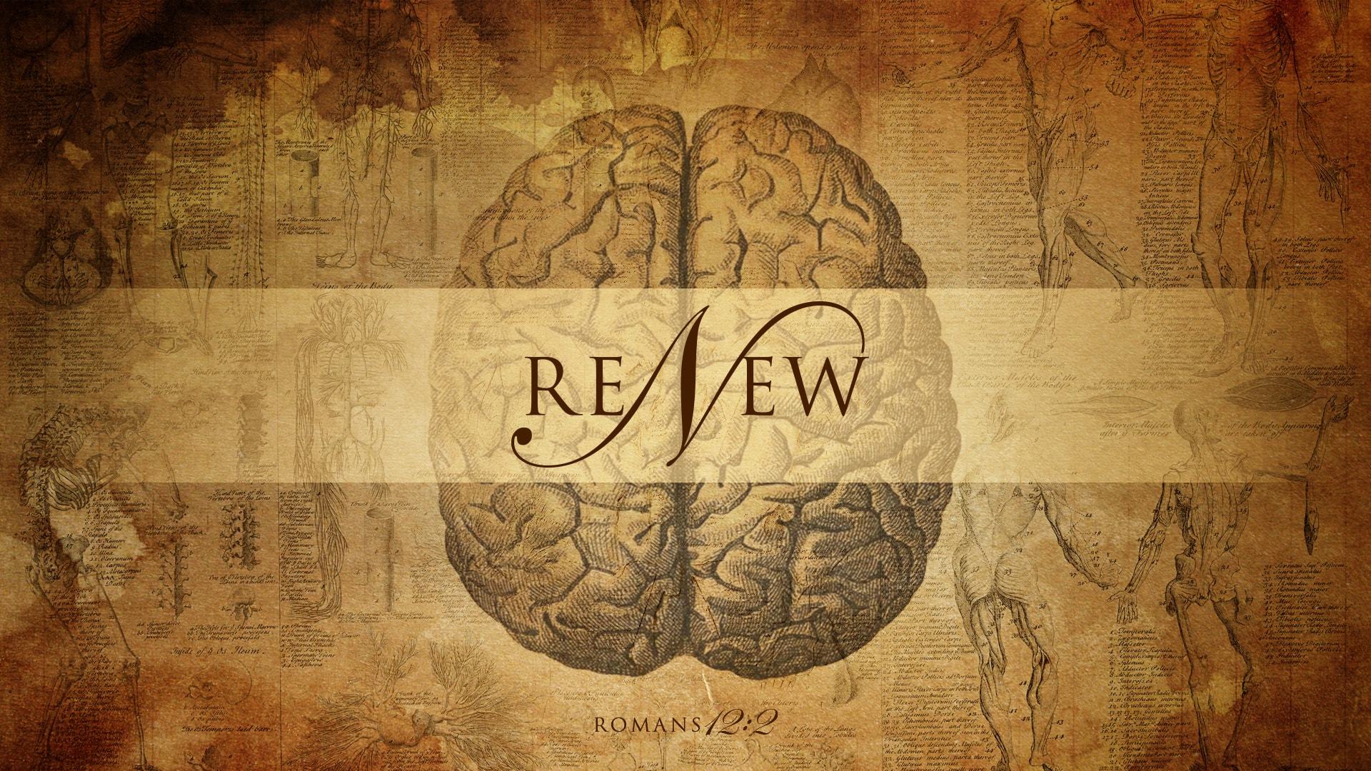 Renew sermon series logo.