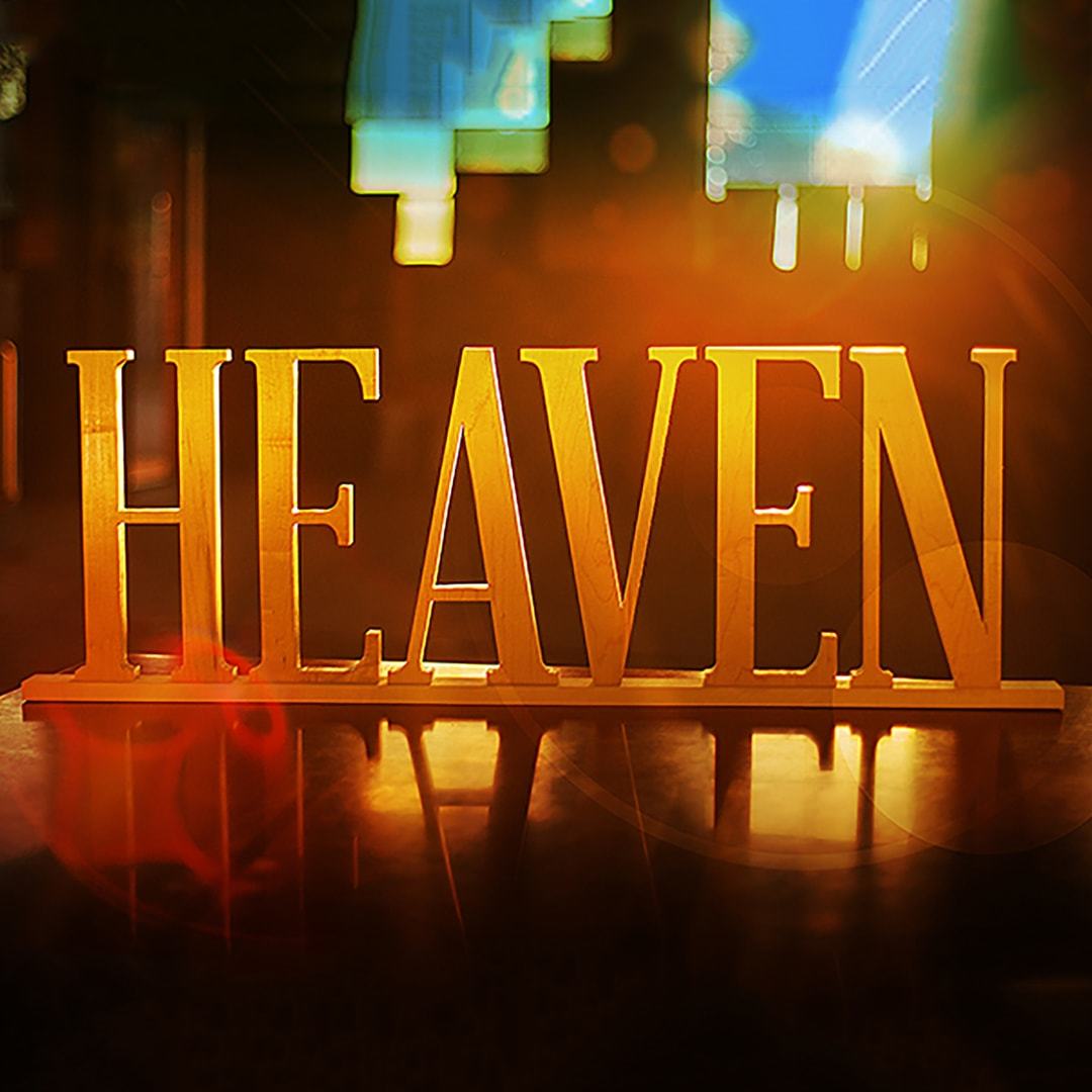 Heaven sermon series logo.