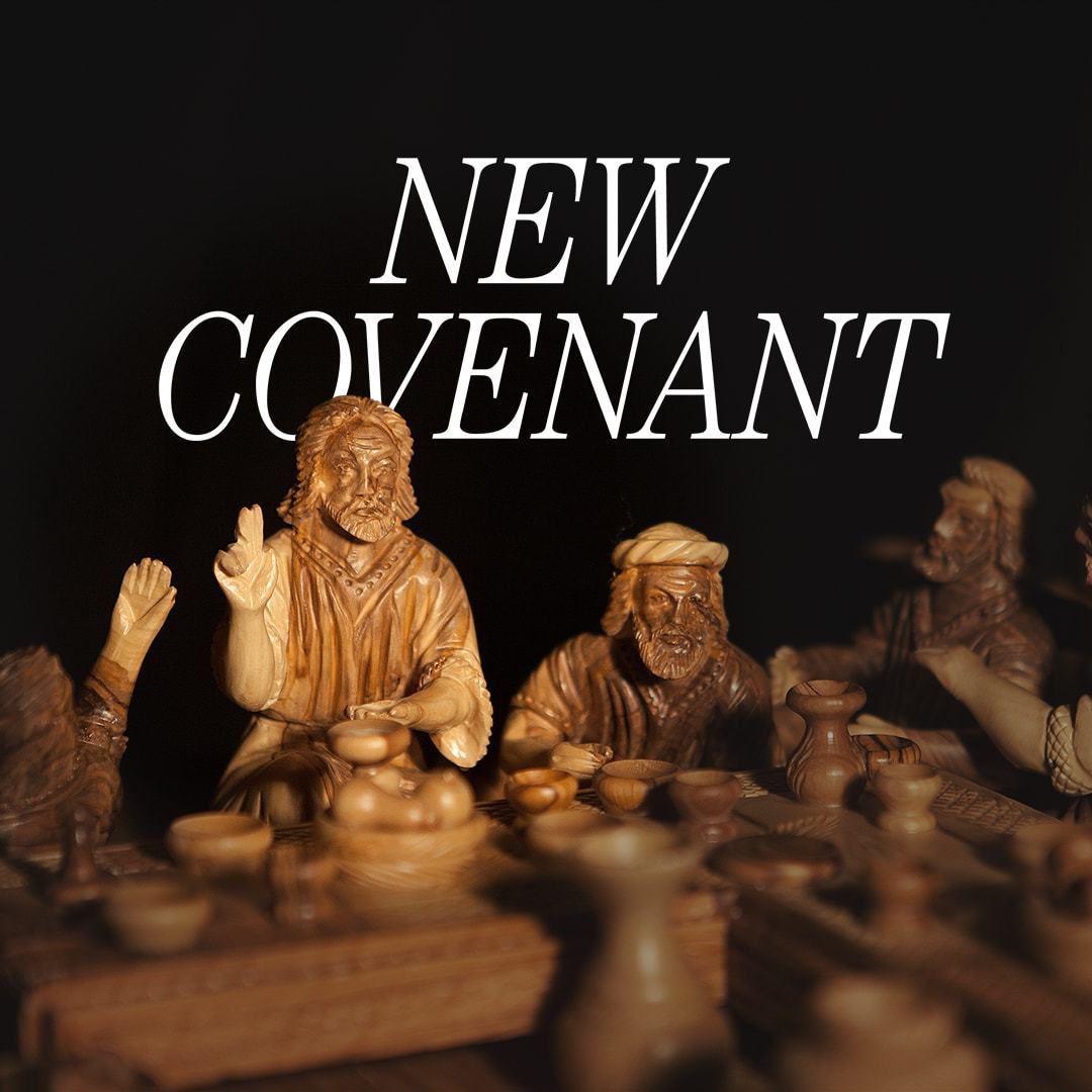 New Covenant sermon series logo.