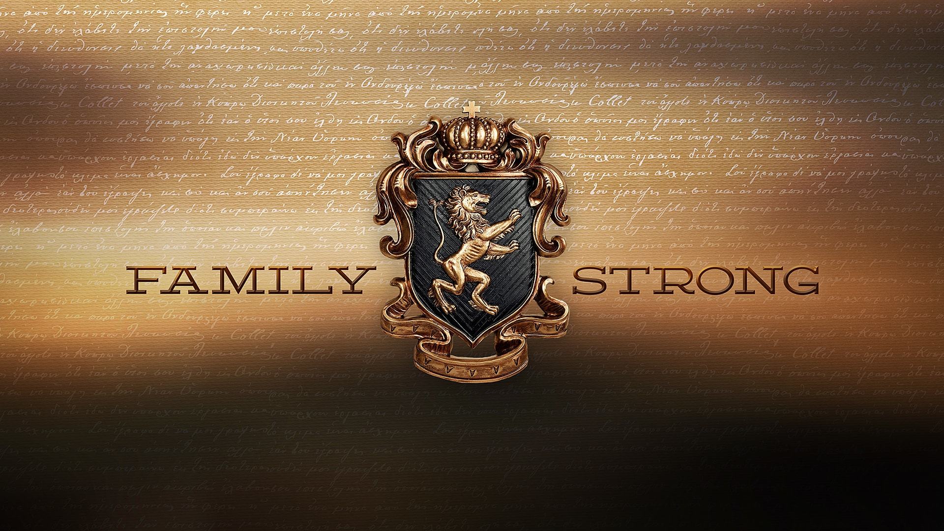 Family Strong sermon series logo.