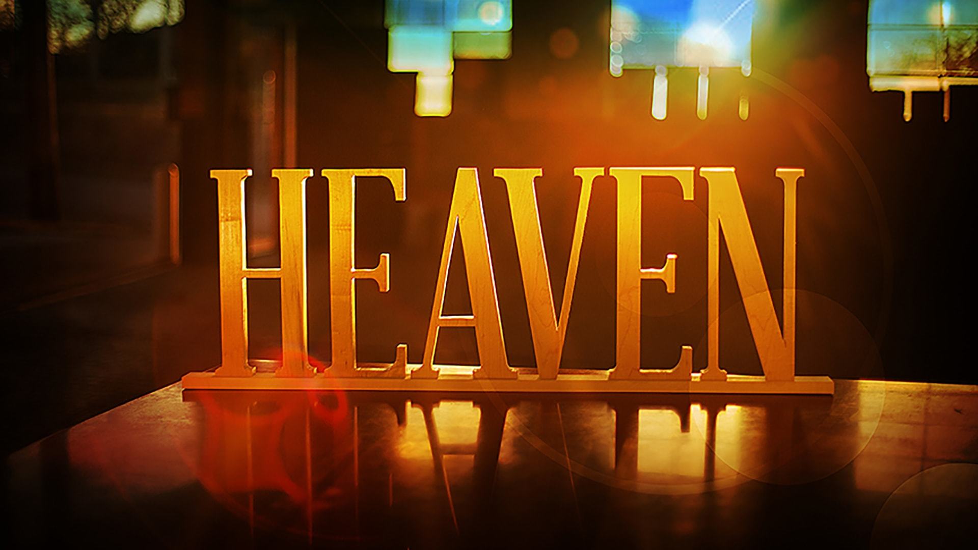 Heaven sermon series logo.