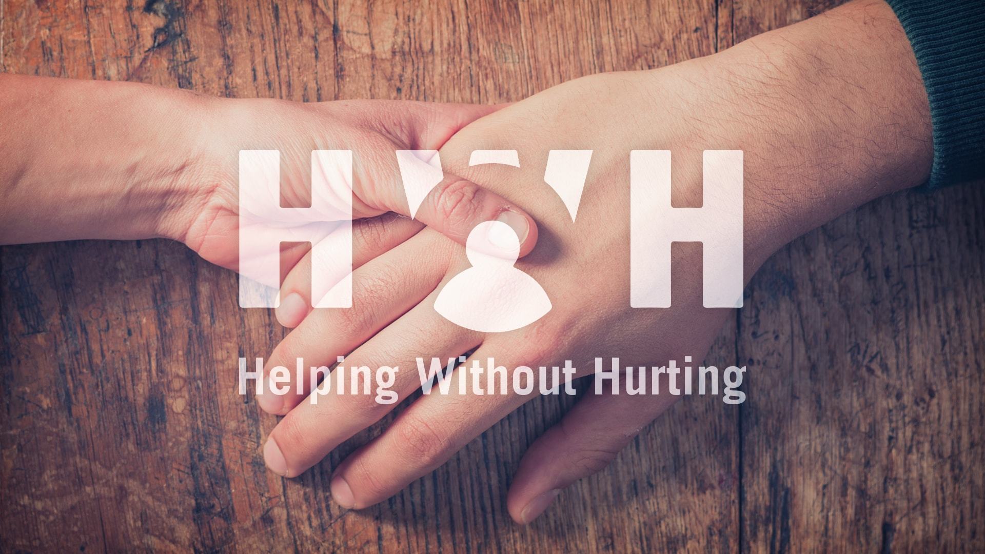 Helping Without Hurting sermon series logo.