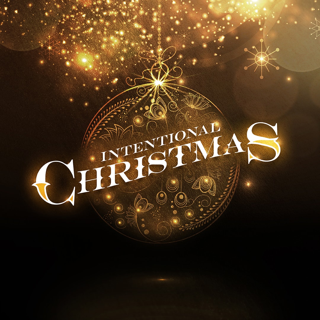 Intentional Christmas sermon series logo.