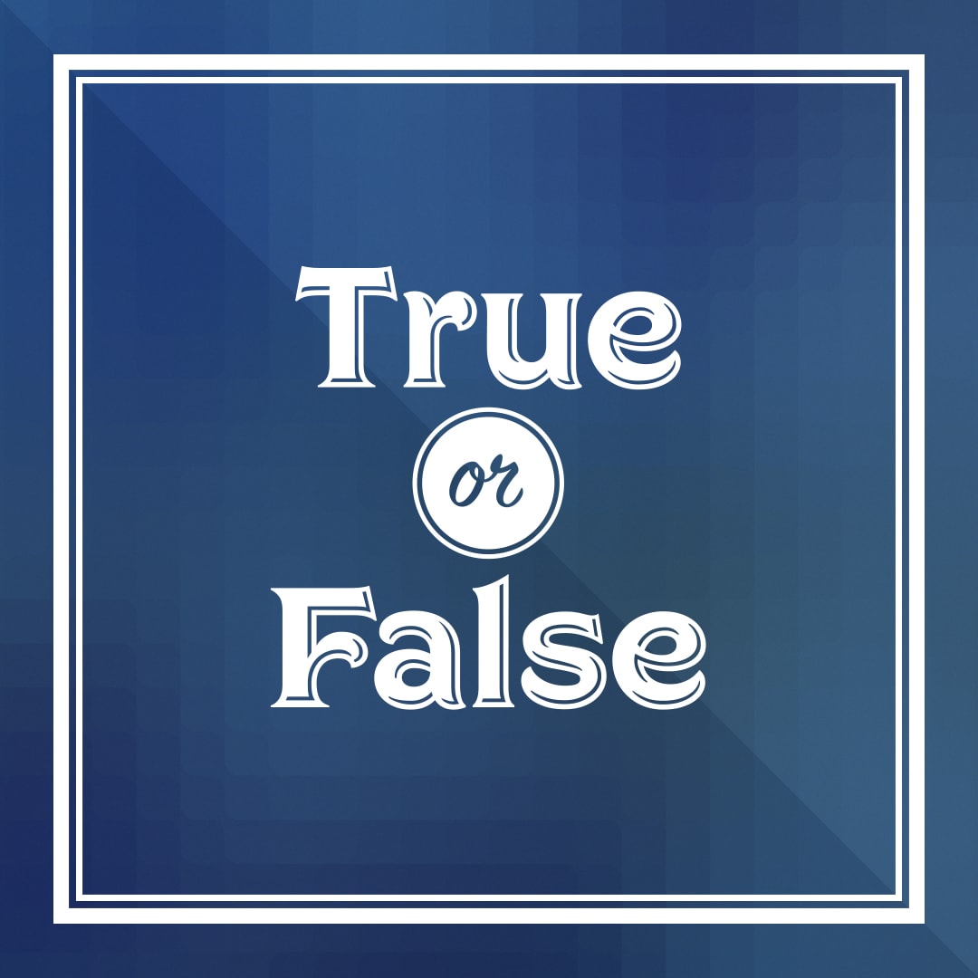 True Or False sermon series logo.