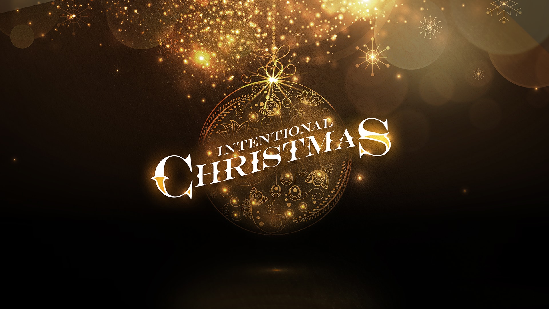 Intentional Christmas sermon series logo.