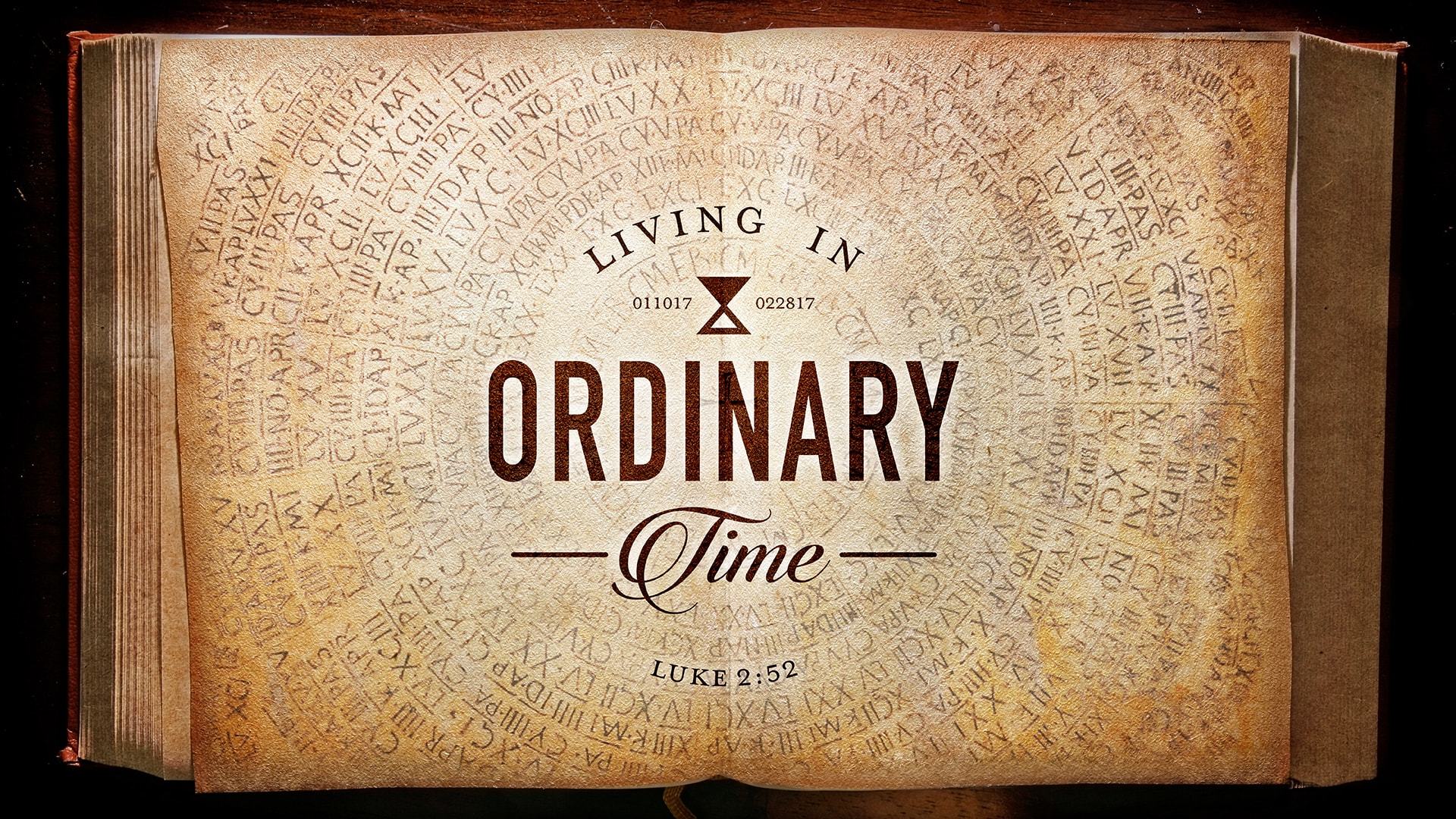 Living In Ordinary Time sermon series logo.