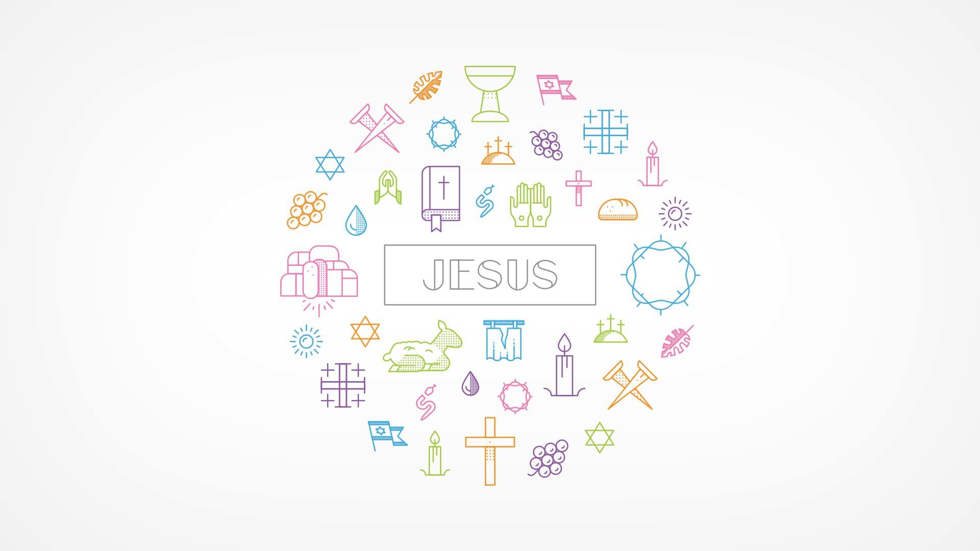 Easter Series Title Jesus Version sermon series logo.