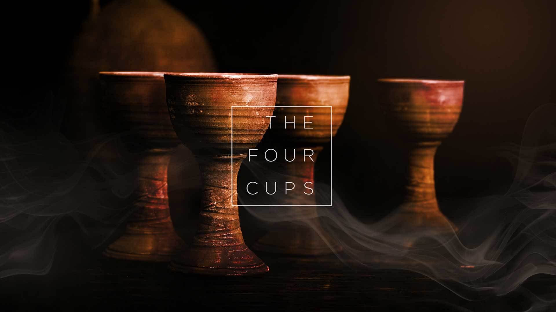 The Four Cups 1920X1080W sermon series logo.