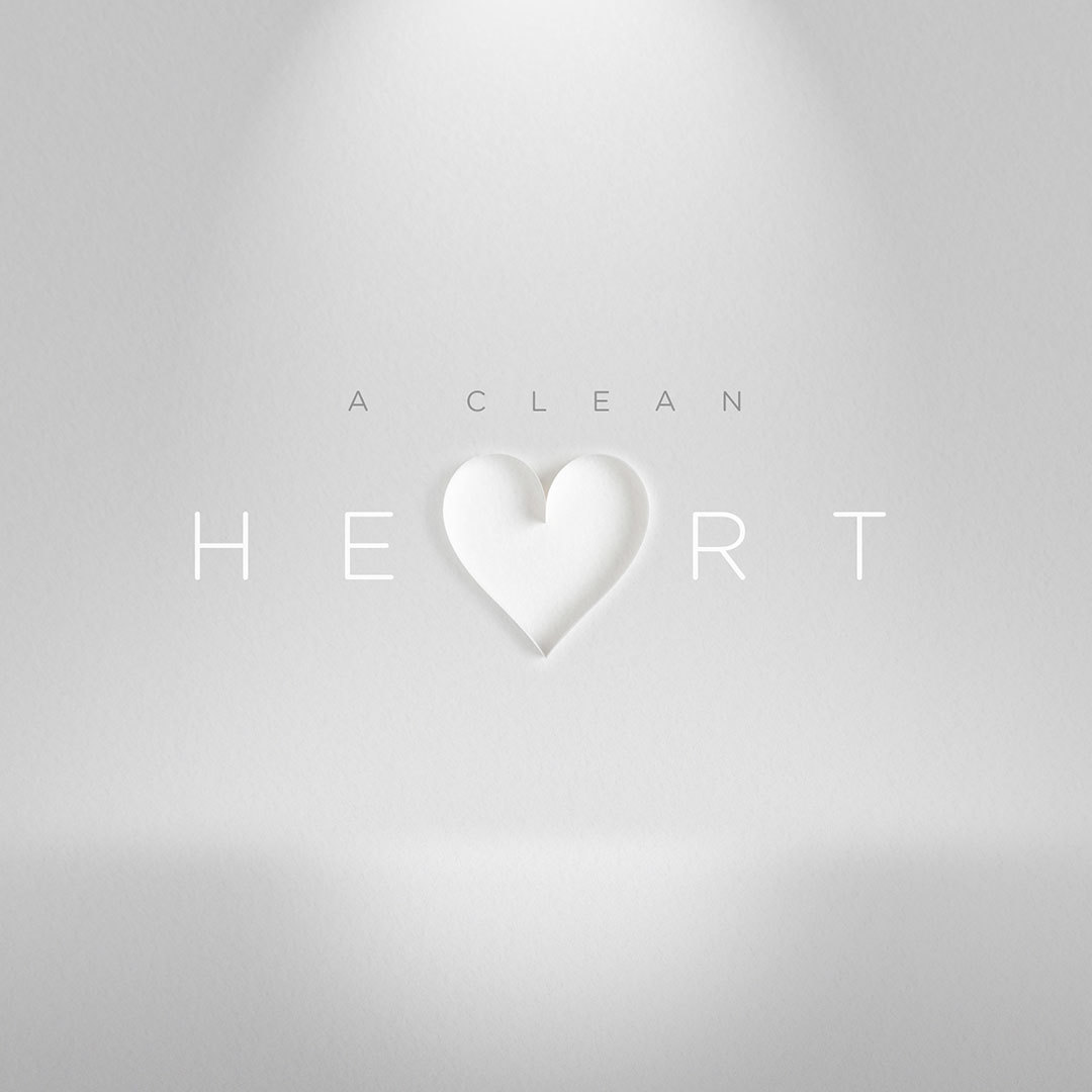 A Clean Heart 1080X1080 Web sermon series logo.