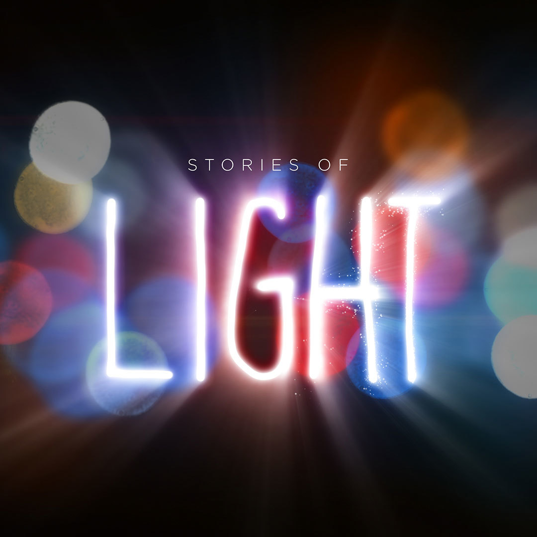 Stories Of Light Square sermon series logo.