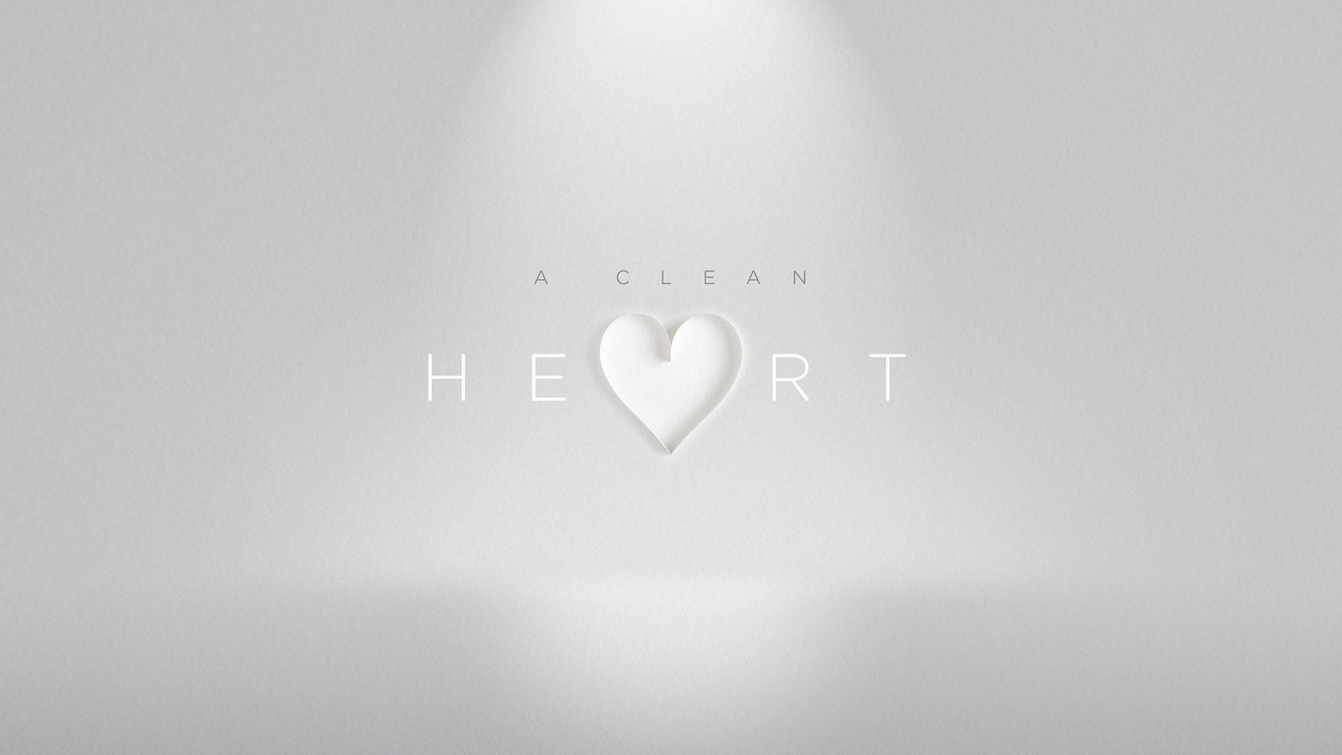 A Clean Heart 1920X1080 Web sermon series logo.