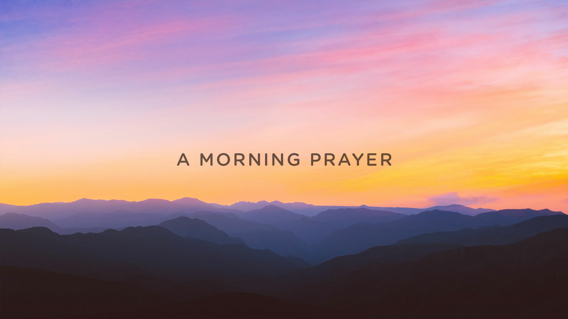 Morning Prayer Web Wide sermon series logo.